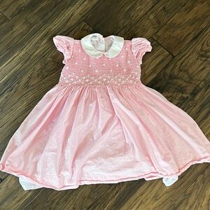 Adorable Pink and White Kids Dress